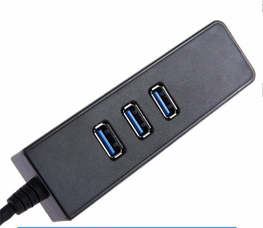 JMT-836362 USB 3.0 Gigabit Ethernet Hub with LED Indicators, Model xjx-qz3.0u, 10/100/1000 Mbps Transmission Rate