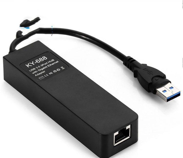 JMT-836362 USB 3.0 Gigabit Ethernet Hub with LED Indicators, Model xjx-qz3.0u, 10/100/1000 Mbps Transmission Rate
