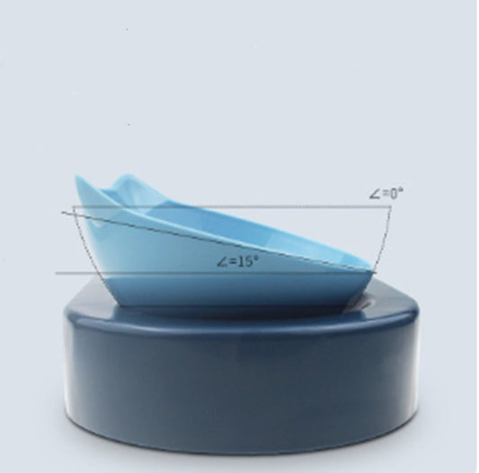 JMT-836426 Automatic Double Bowl Pet Feeder with Water Dispenser and Tilted Design for Dogs