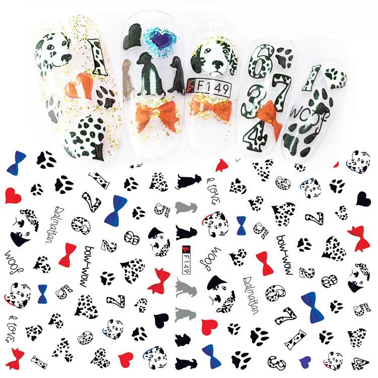 JMT-836554 Multicolor Adhesive Nail Decals - Three-Year Shelf Life Nail Stickers