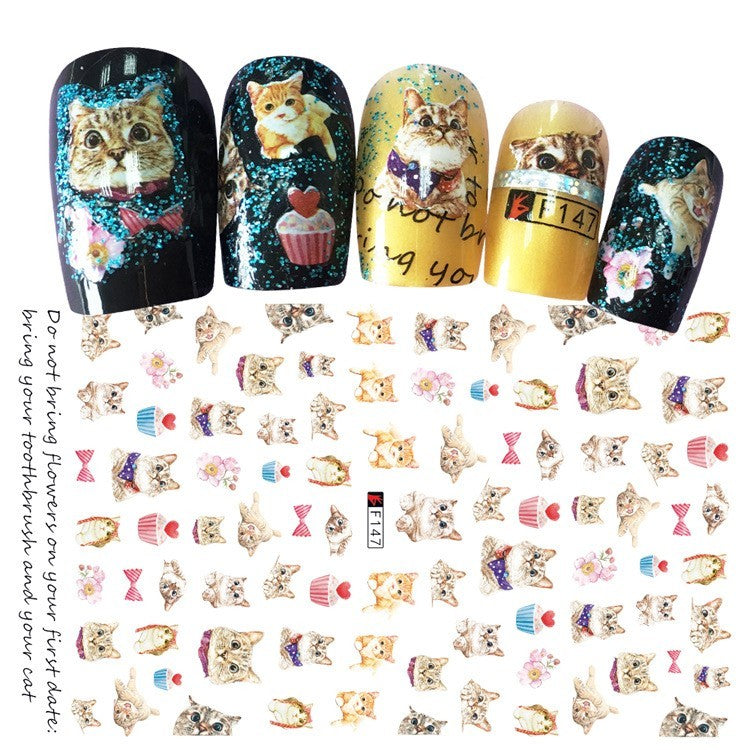 JMT-836554 Multicolor Adhesive Nail Decals - Three-Year Shelf Life Nail Stickers