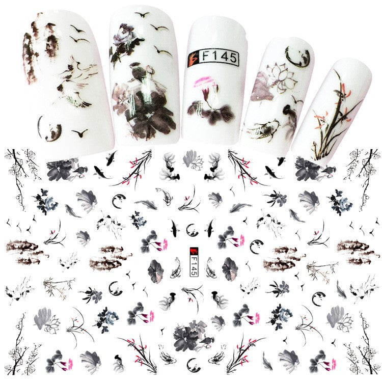 JMT-836554 Multicolor Adhesive Nail Decals - Three-Year Shelf Life Nail Stickers