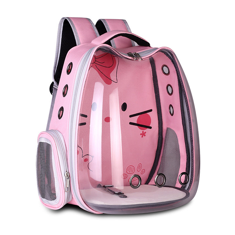 JMT-836746 Breathable Pet Backpack for Cats and Dogs - Comfortable Shoulder Carrier Bag