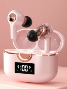 JMT-836746 T22 Wireless Bluetooth Headset with Digital Display and Multi-Point Connection – In-Ear Sports Dual Dynamic Stereo Earbuds