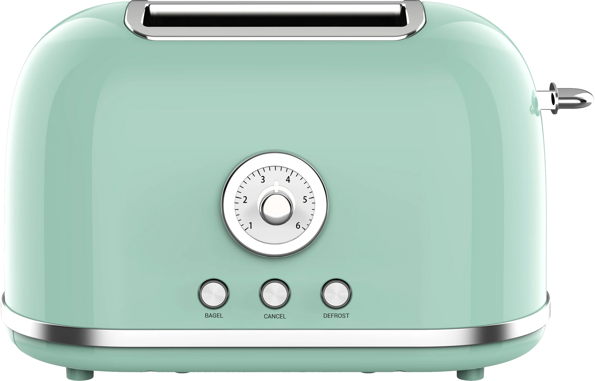 JMT-837066 Stainless Steel Retro 2-Slice Electric Toaster for Toasting Bread