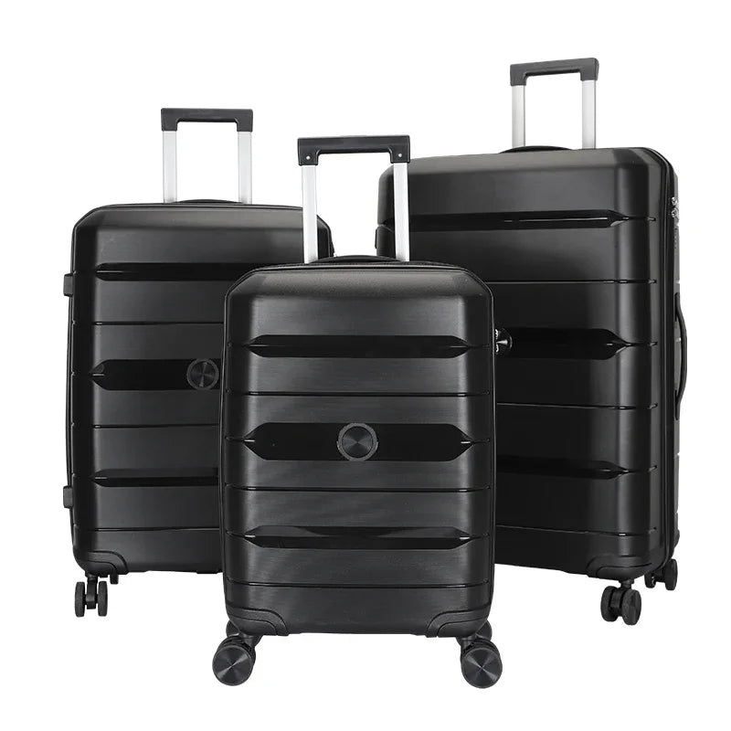 JMT-837130 Custom Waterproof Suitcase with Wheels - 20, 24, 28 Inch Carry-On Travel Luggage Set