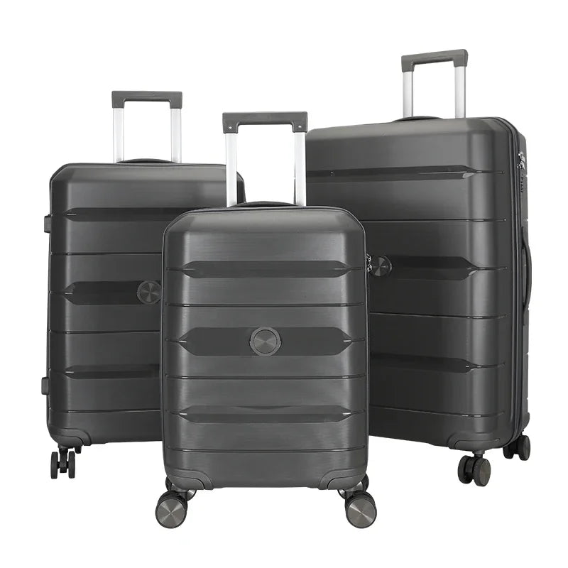 JMT-837130 Custom Waterproof Suitcase with Wheels - 20, 24, 28 Inch Carry-On Travel Luggage Set