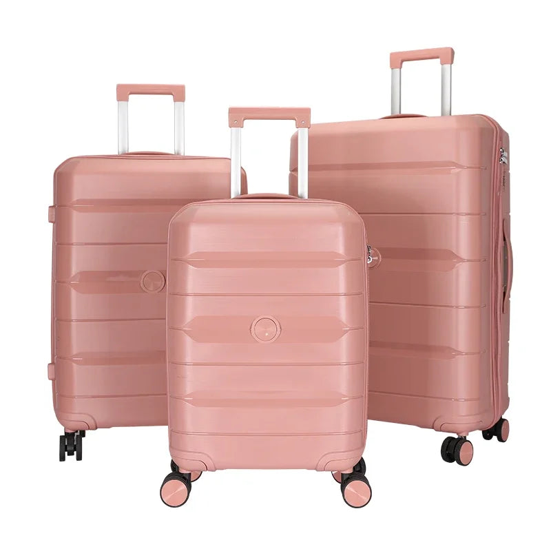 JMT-837130 Custom Waterproof Suitcase with Wheels - 20, 24, 28 Inch Carry-On Travel Luggage Set
