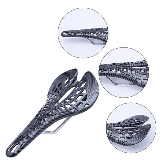 JMT-837322 Lightweight Carbon Fiber Hollow Saddle for Mountain and Road Bikes