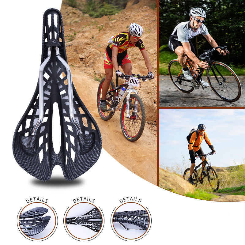 JMT-837322 Lightweight Carbon Fiber Hollow Saddle for Mountain and Road Bikes
