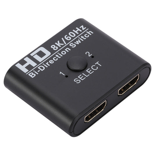 JMT-837578 8K 60Hz HDMI Bidirectional Switcher with 2 Inputs and 1 Output for Dual Monitor Setup