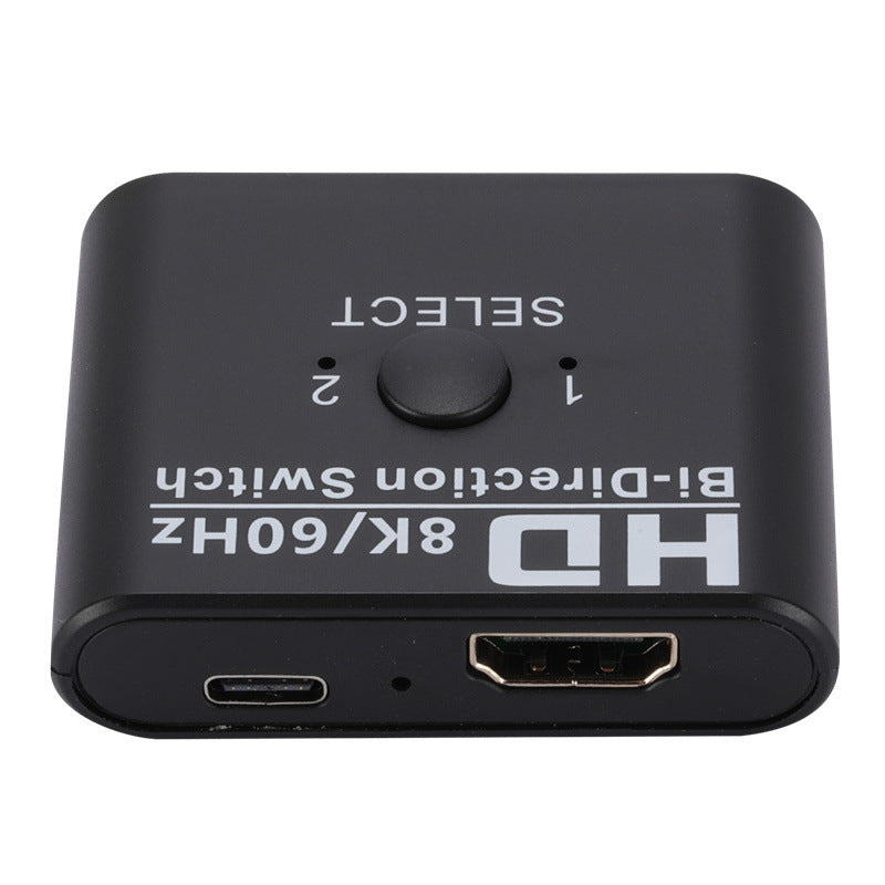 JMT-837578 8K 60Hz HDMI Bidirectional Switcher with 2 Inputs and 1 Output for Dual Monitor Setup