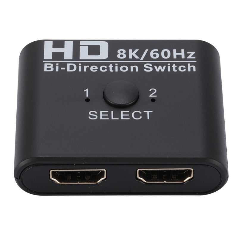 JMT-837578 8K 60Hz HDMI Bidirectional Switcher with 2 Inputs and 1 Output for Dual Monitor Setup