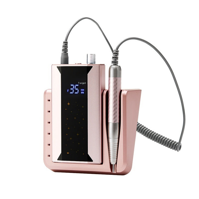 JMT-837706 High-Speed Brushless Nail Polisher with Charging Nail Enamel Remover in Rose Gold, Blue, and Purple