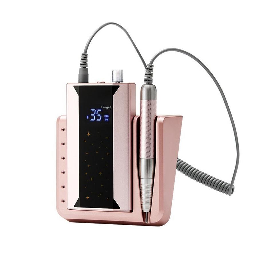 JMT-837706 High-Speed Brushless Nail Polisher with Charging Nail Enamel Remover in Rose Gold, Blue, and Purple