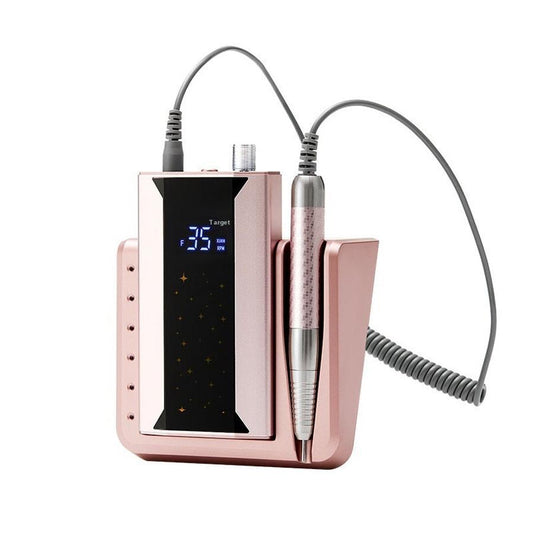 JMT-837706 High-Speed Brushless Nail Polisher with Charging Nail Enamel Remover in Rose Gold, Blue, and Purple