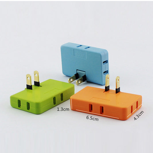 JMT-838026 Ultra-Thin Rotary Head Plug Converter - Universal Jack, Portable Design, Lightweight and Compact