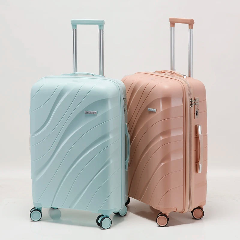 JMT-838282 Waterproof Lightweight 3-Piece Rolling Luggage Set in 20, 24, and 28 Inch Sizes
