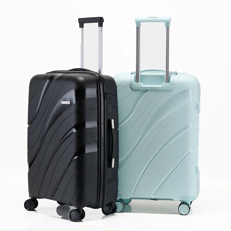 JMT-838282 Waterproof Lightweight 3-Piece Rolling Luggage Set in 20, 24, and 28 Inch Sizes
