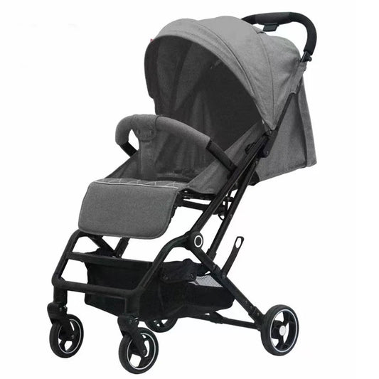 JMT-838410 Compact Lightweight Stroller with One-Click Fold and 360° Swivel Wheels, Ideal for Air Travel