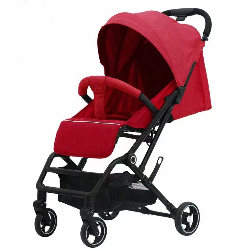 JMT-838410 Compact Lightweight Stroller with One-Click Fold and 360° Swivel Wheels, Ideal for Air Travel