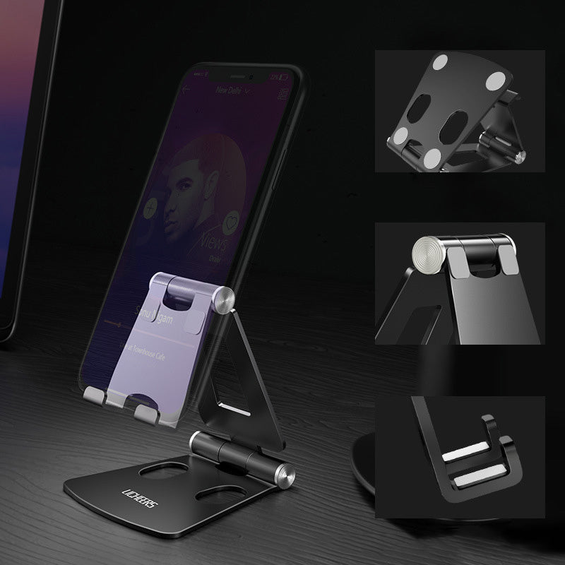 JMT-838410 Two-Way Adjustable Aluminum Alloy Desktop Stand for Mobile Phones and Tablets