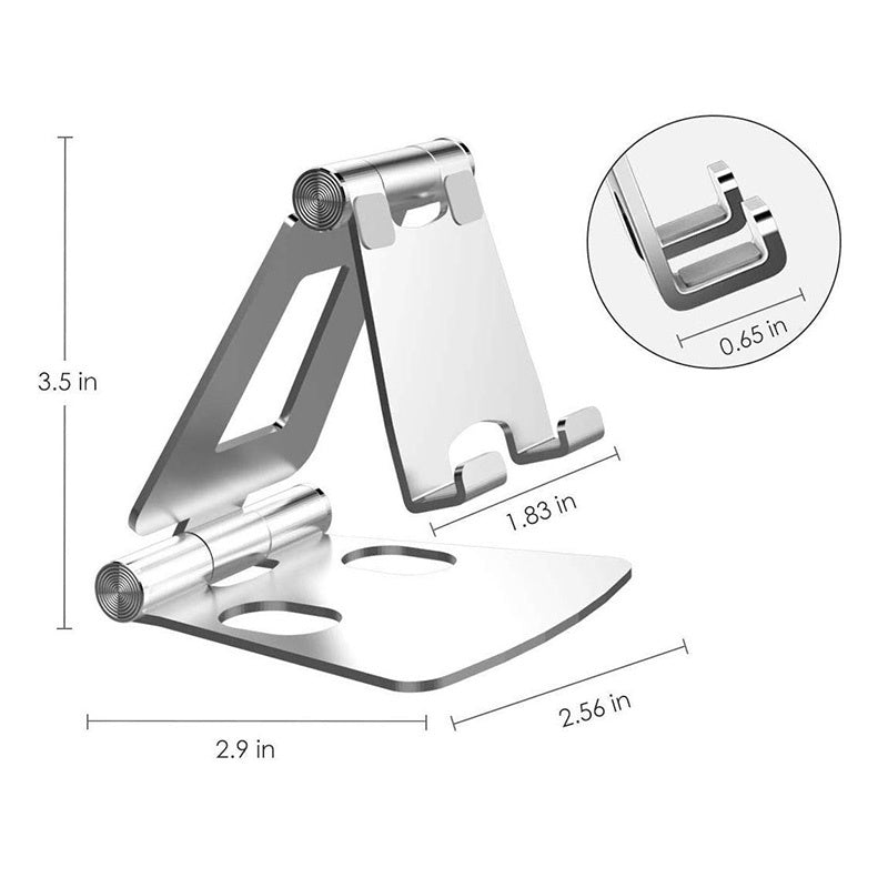 JMT-838410 Two-Way Adjustable Aluminum Alloy Desktop Stand for Mobile Phones and Tablets
