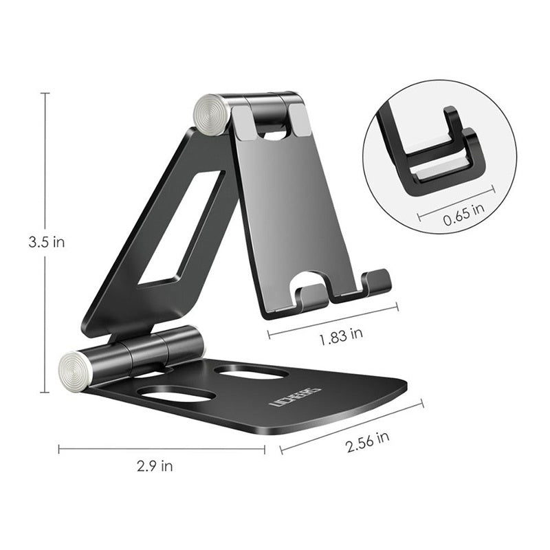 JMT-838410 Two-Way Adjustable Aluminum Alloy Desktop Stand for Mobile Phones and Tablets