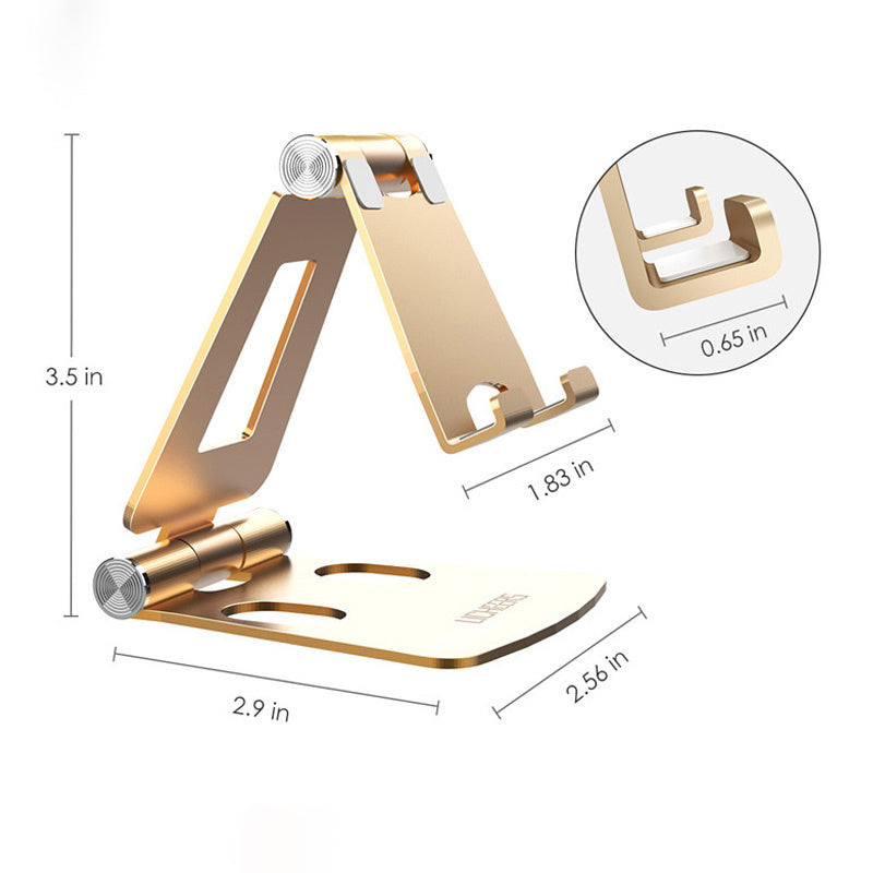 JMT-838410 Two-Way Adjustable Aluminum Alloy Desktop Stand for Mobile Phones and Tablets