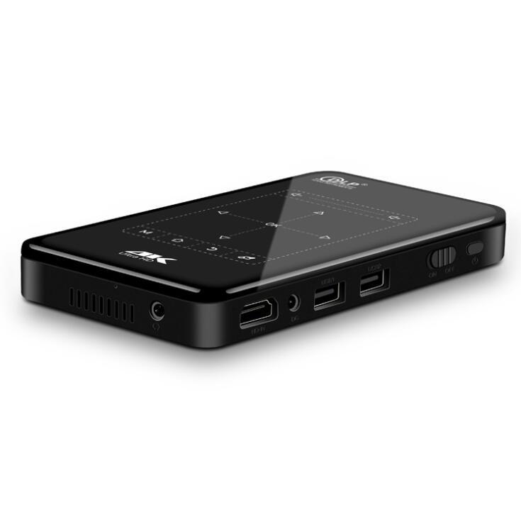 JMT-838730 Mini Projector with 4K Output, DLP Lens, Android 6.0, Bluetooth 4.1, and Dual-Band WiFi