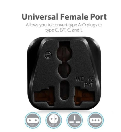 JMT-838730 Small South Africa One-for-Two Travel Conversion Socket, 3C Rated, Environmental Protection Material, Voltage Range 50V-440V