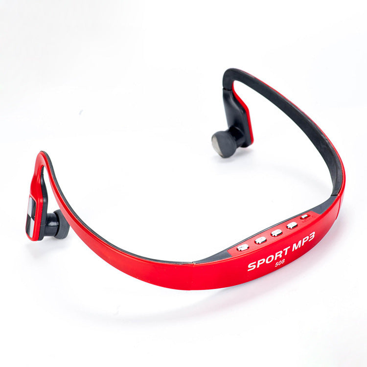 JMT-838730 Wireless Back-Mounted Sports Headset with USB Connection and Rear-Hanging Design
