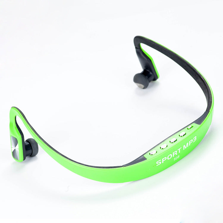 JMT-838730 Wireless Back-Mounted Sports Headset with USB Connection and Rear-Hanging Design
