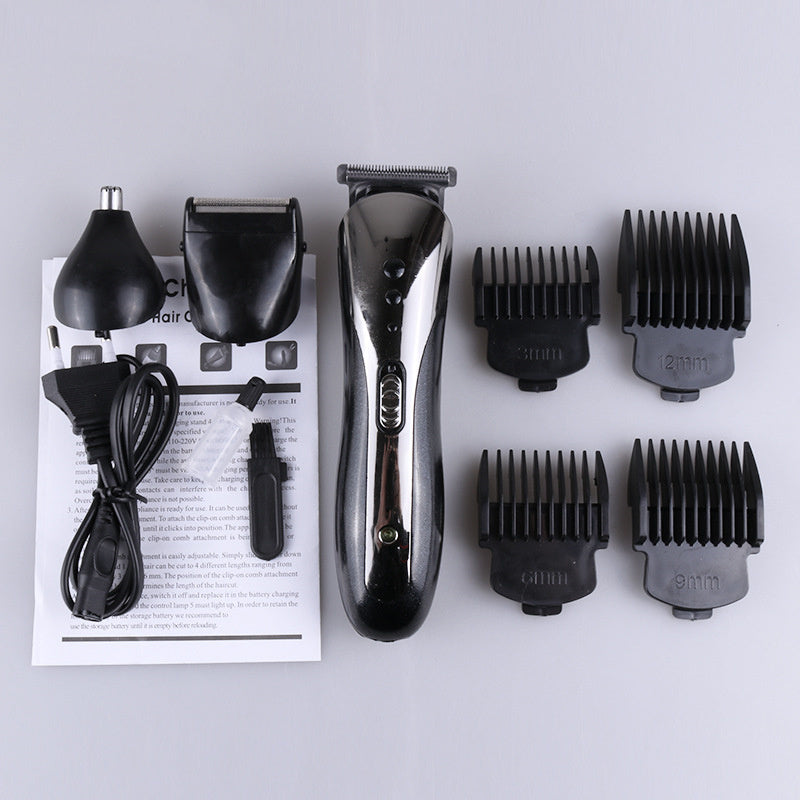 JMT-838794 Multi-Function Rechargeable Hair Clipper and Nose Hair Trimmer Set, Waterproof, 60 Min Runtime