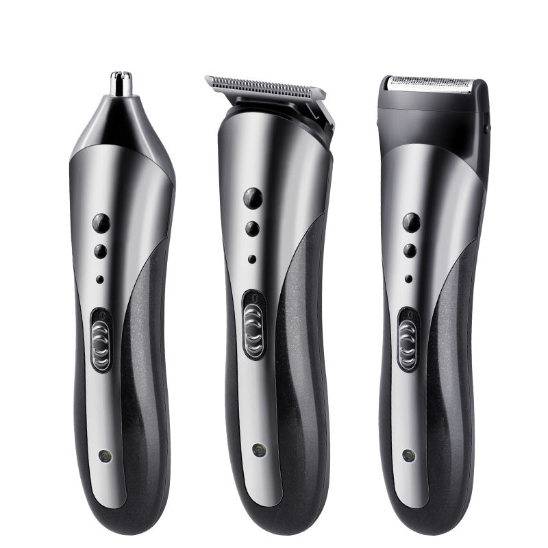 JMT-838794 Multi-Function Rechargeable Hair Clipper and Nose Hair Trimmer Set, Waterproof, 60 Min Runtime