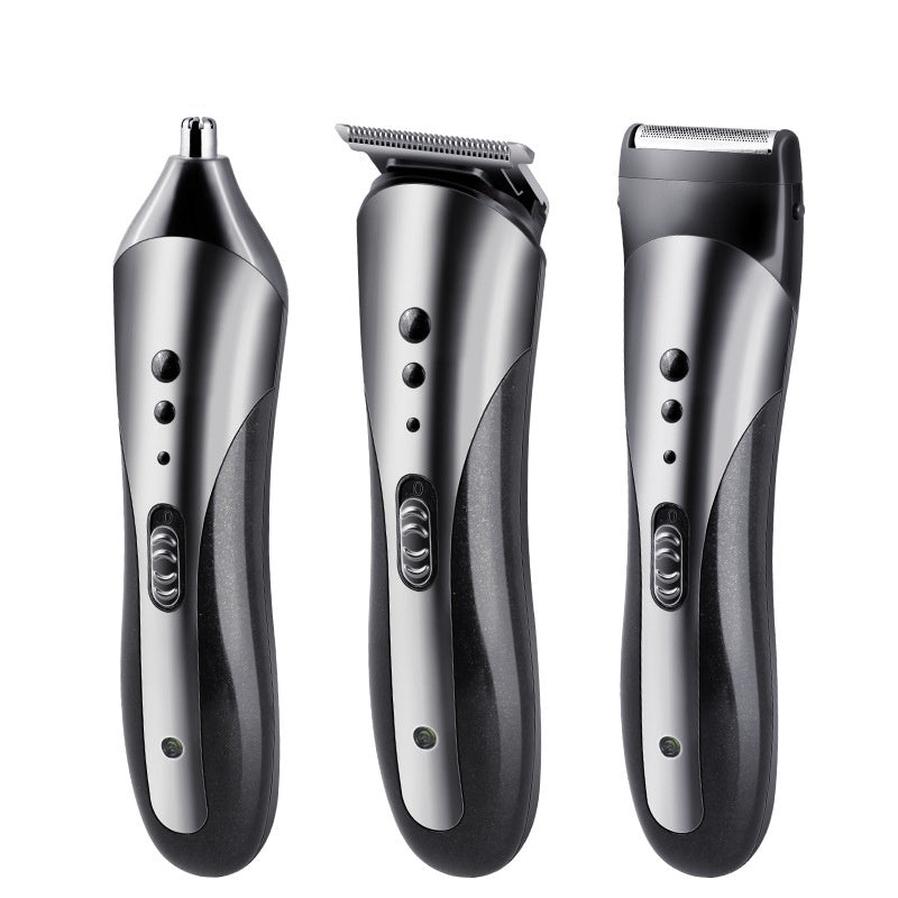 JMT-838794 Multi-Function Rechargeable Hair Clipper and Nose Hair Trimmer Set, Waterproof, 60 Min Runtime