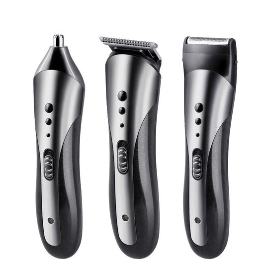 JMT-838794 Multi-Function Rechargeable Hair Clipper and Nose Hair Trimmer Set, Waterproof, 60 Min Runtime