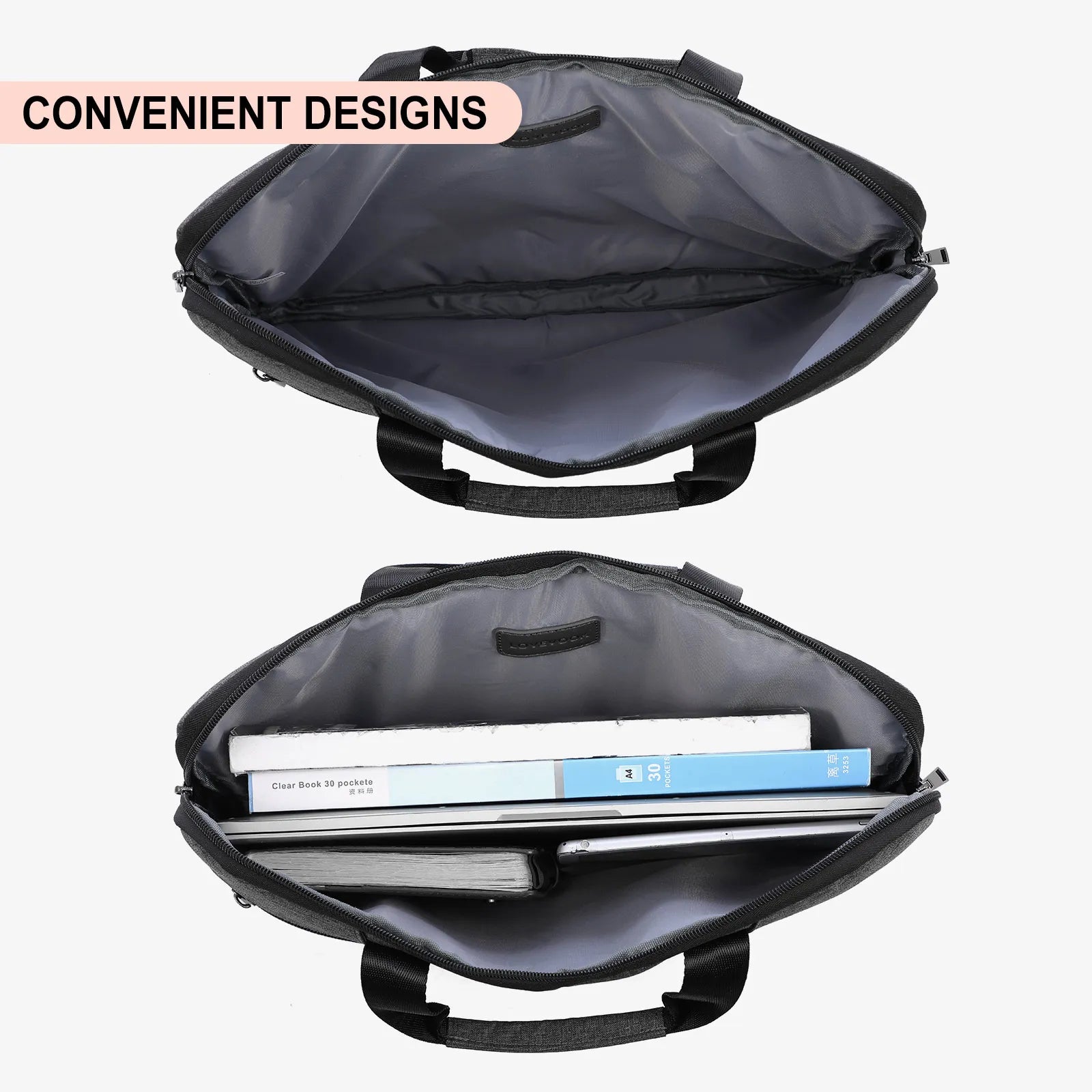 JMT-839370 Women's Laptop Bag for 15.6 Inch Laptop - Stylish Computer Briefcase with 4 Compartments for Work and Travel