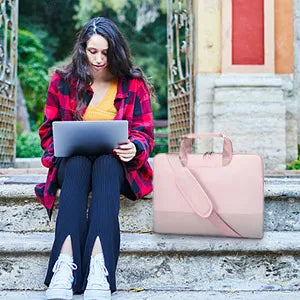 JMT-839370 Women's Laptop Bag for 15.6 Inch Laptop - Stylish Computer Briefcase with 4 Compartments for Work and Travel