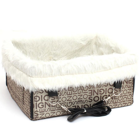 JMT-839562 Thickened Waterproof Double Layer Dog Car Seat Pad with Detachable Cashmere Lining