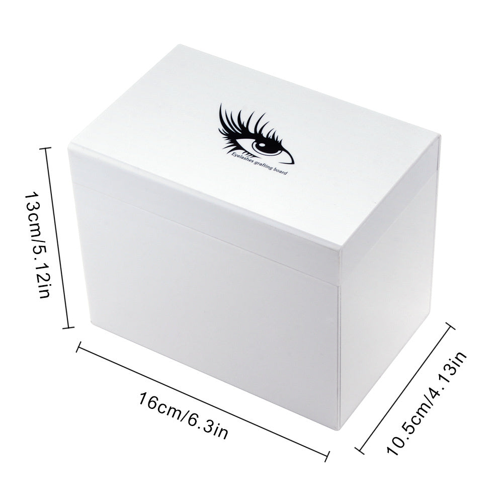 JMT-839818 Acrylic Eyelash Storage Box with Dust-Proof Flip Cover for Easy Organization