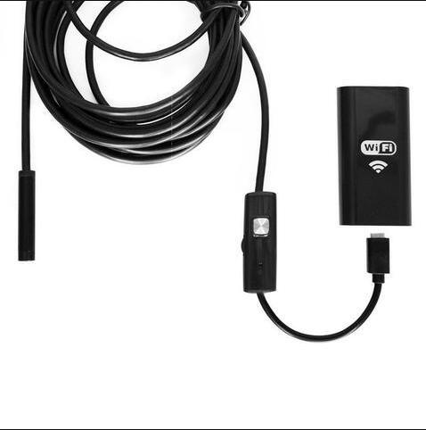 JMT-839818 WiFi Endoscope Camera with 8mm Lens, 2MP CMOS, 30FPS, IP67 Waterproof, Compatible with Android/iPhone