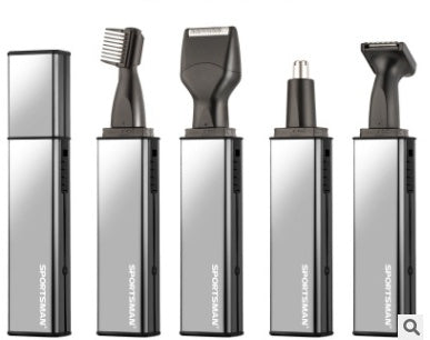 JMT-839946 4-in-1 Rechargeable Nose Hair Trimmer for Men with Eyebrow & Sideburn Hair Cutter