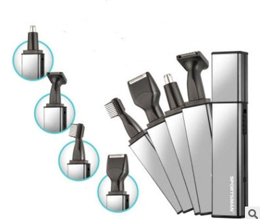 JMT-839946 4-in-1 Rechargeable Nose Hair Trimmer for Men with Eyebrow & Sideburn Hair Cutter
