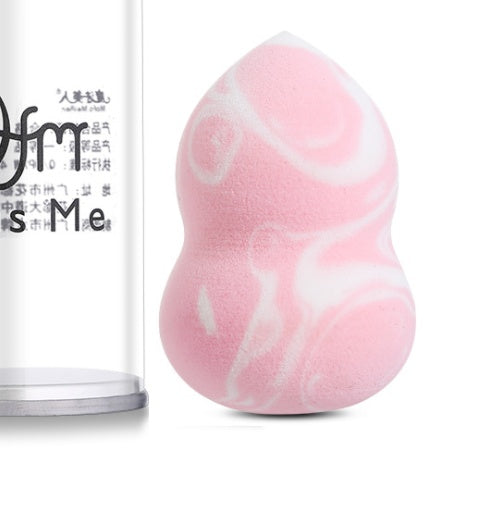 JMT-840138 Multi-Use Latex-Free Makeup Sponge Set for Flawless Application - 6 Colorful Sponges & 2 Puffs
