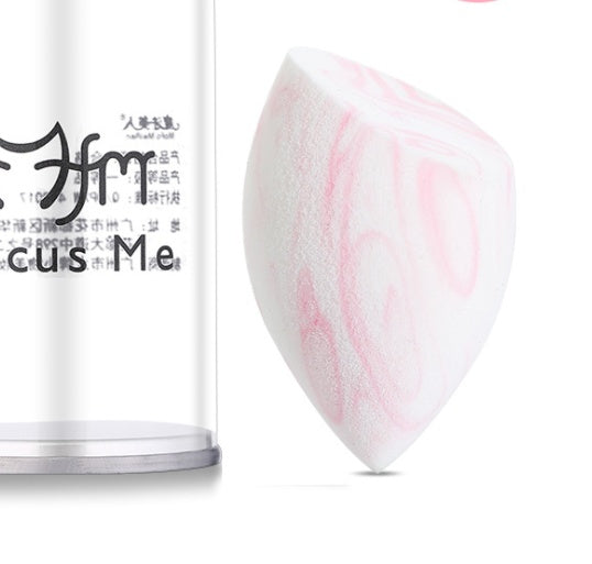 JMT-840138 Multi-Use Latex-Free Makeup Sponge Set for Flawless Application - 6 Colorful Sponges & 2 Puffs