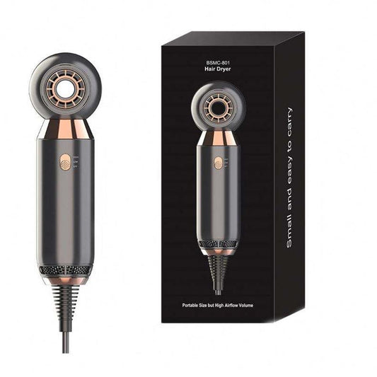JMT-840202 Leafless 800W Hair Dryer with 2-Speed Settings and Negative Ionic Technology, Portable for Salon Use