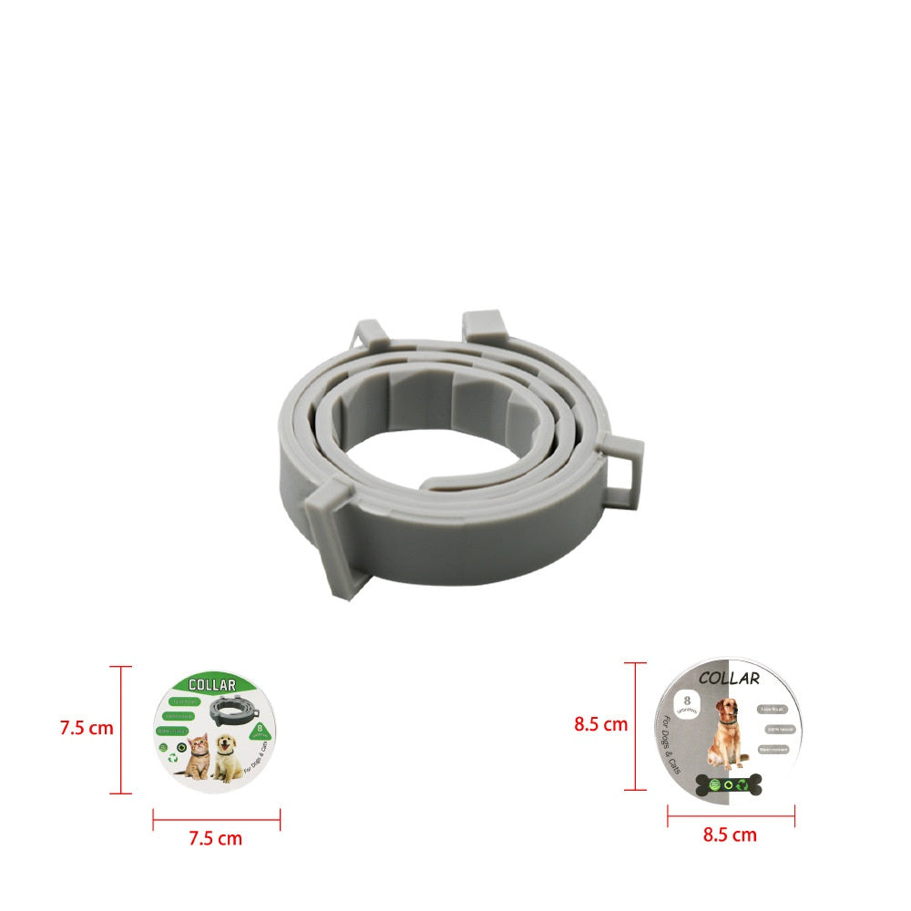 JMT-840522 Pet Deworming Collar - Adjustable 65cm & 38cm in Blue, Purple, Grey, Orange