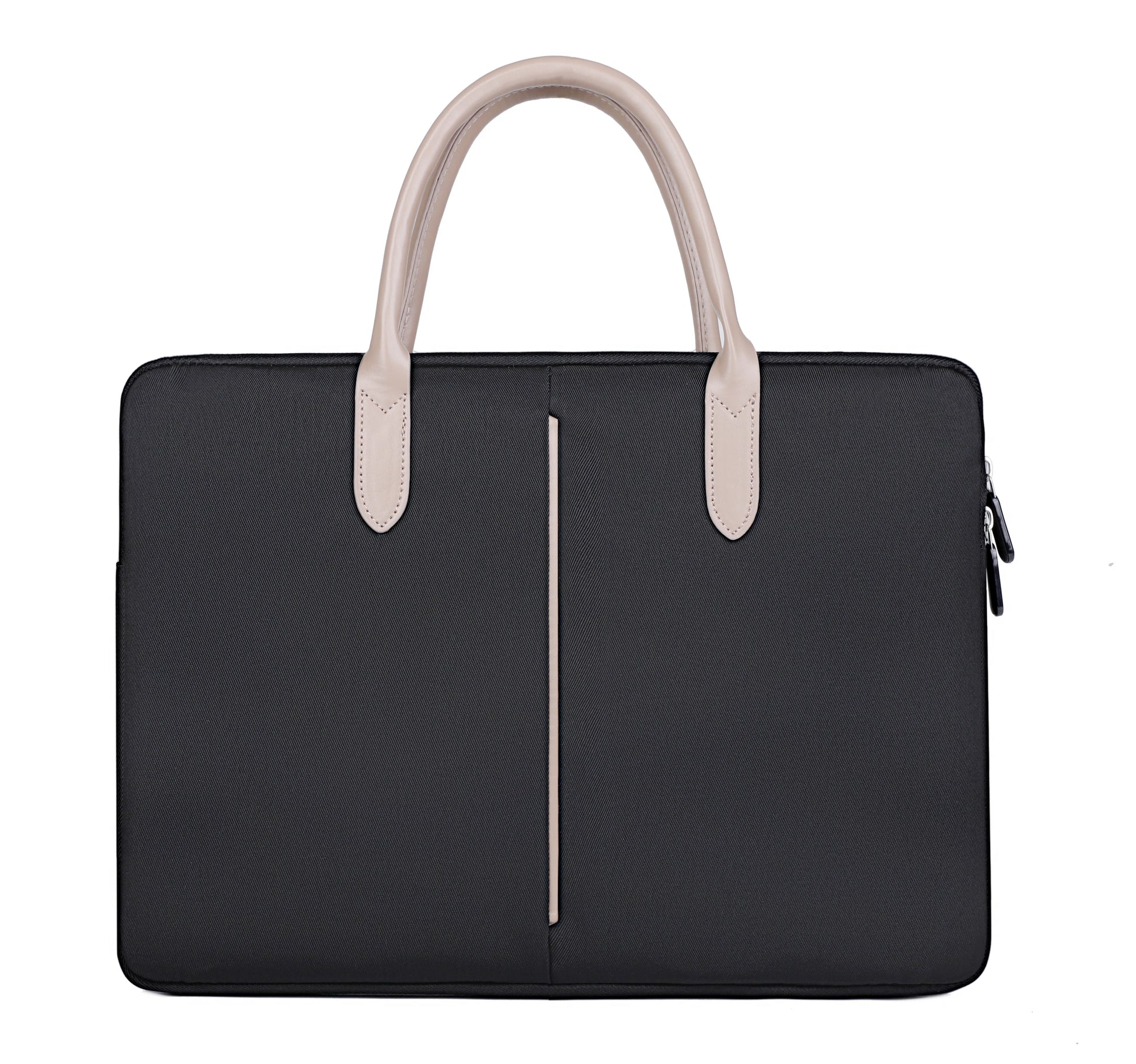 JMT-840522 Transparent PVC Document Tote Bag with Black Logo for Women’s Laptops