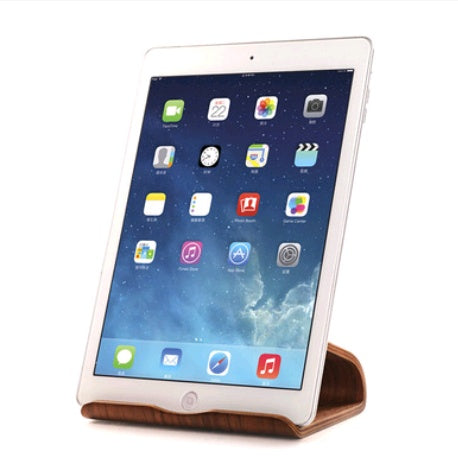 JMT-840714 Bamboo Wood Adjustable Tablet and Phone Stand for iPad and Mobile Devices